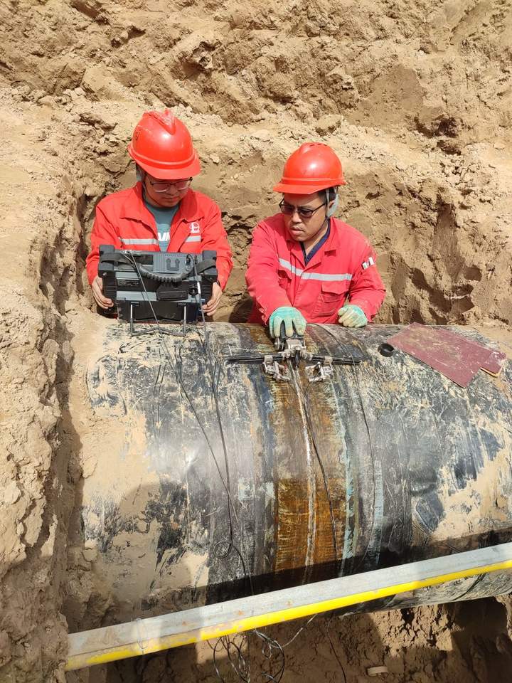 MOS40 — Dual-probe Spiral Welded Pipe Scanner